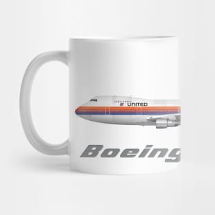 United Airlines 747-200 Shirt Version Mug